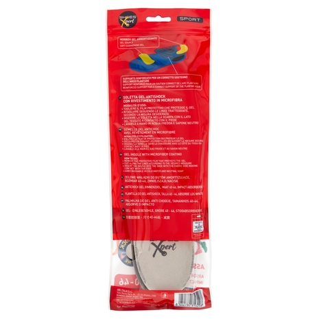 Shoes'Xpert Sport Soletta Gel Taglia 40-46